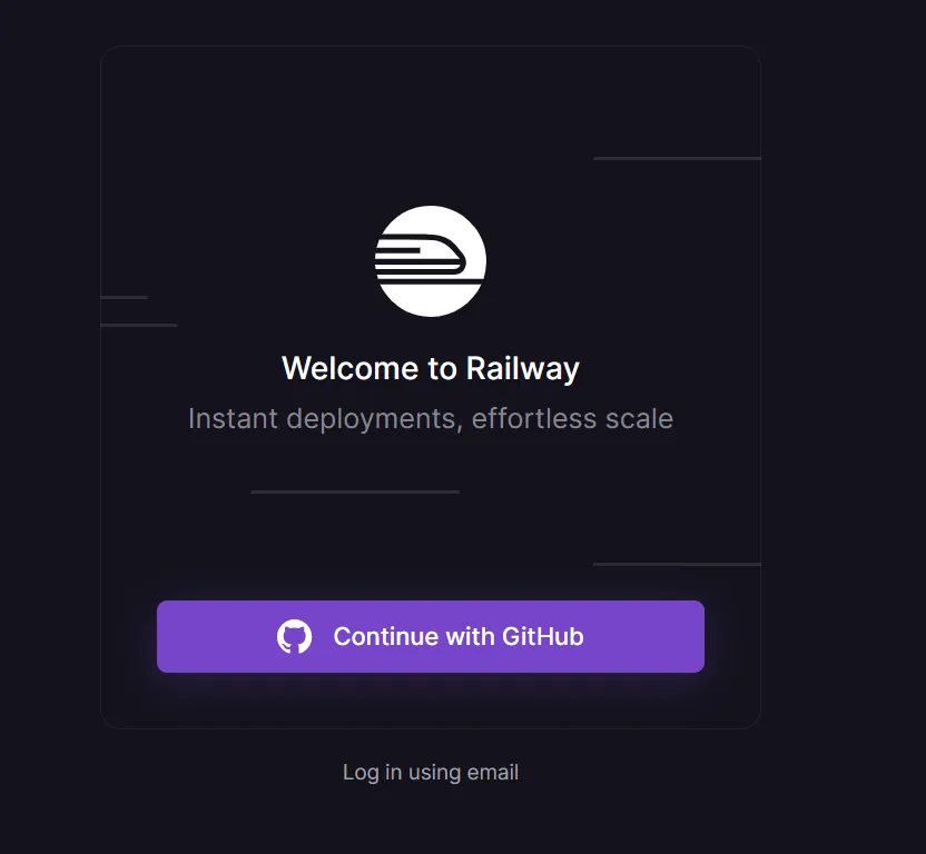 Railway Login Page
